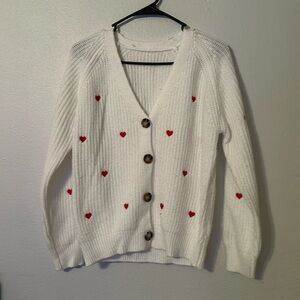 Heart sweater for women